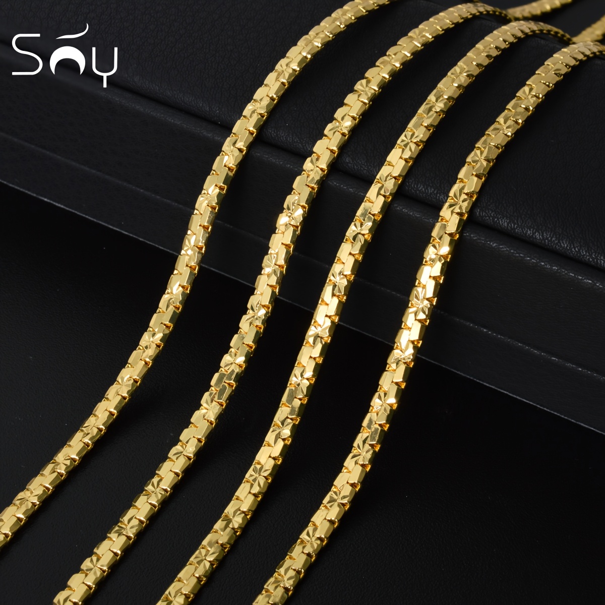 18K Plated Reversible Double-Sided Chain Necklace — Versatile Gift